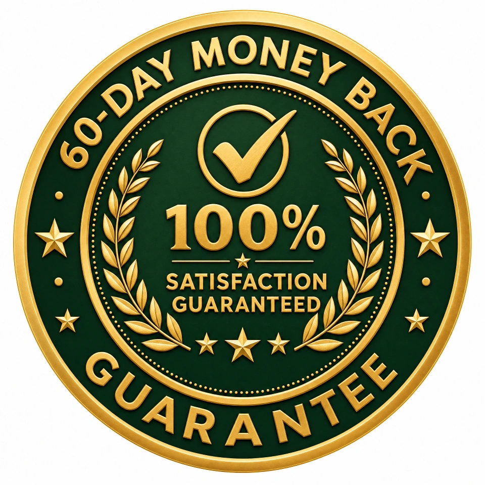 60-Day 100% Money Back Guarantee